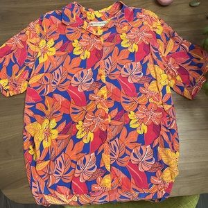 Vintage Roo Crossing floral Hawaiian shirt